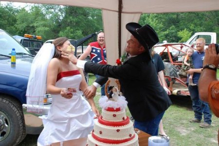 Wedding cake face smashers