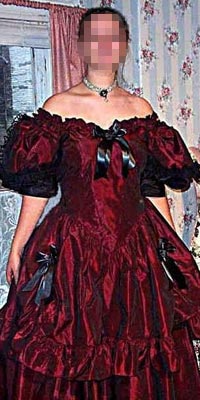 ugly burgundy dress